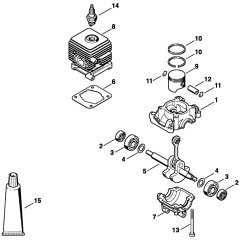 Crankcase & Cylinder for SH55