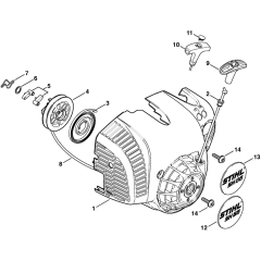 Rewind Starter for Stihl SH56 SH86