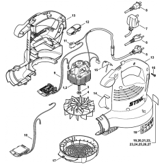 Stihl SHE71 Shredder Parts
