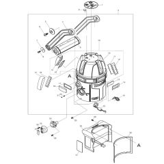 Upper Body Assembly for Makita