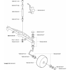 Front Axle Assembly for Husqvarna