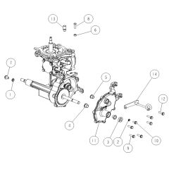 Transmission Assembly -1 for OREC SP1000 Mower