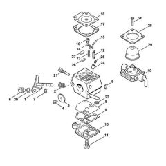 Carburetor C1Q-S56 for Stihl SP 85