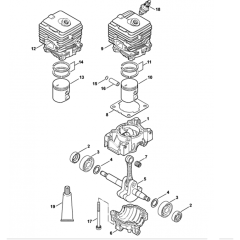 Crankcase, Cylinder Assembly