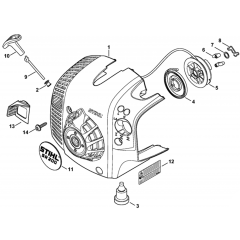 Rewind Starter for Stihl SR200