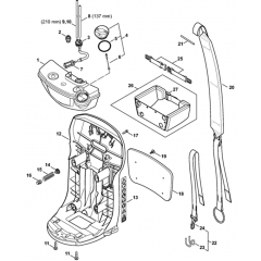 Fuel Tank & Back Plate Assembly