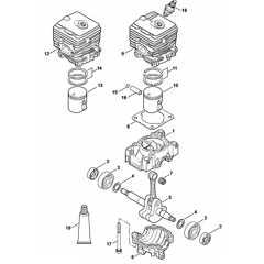 Crankcase, Cylinder Assembly