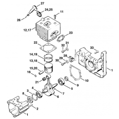 Crankcase, Cylinder Assembly