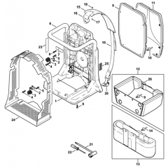 Backplate Assembly for Stihl SR
