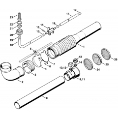Pleated Hose Assembly for Stihl