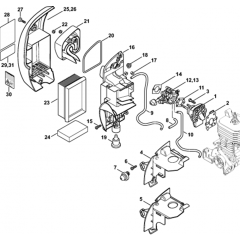 Space Flange & Air Filter Assembly