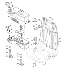Fuel Tank Assembly for Stihl