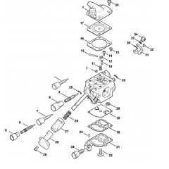 Carburettor Assembly for Stihl SR430-Z
