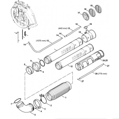 Pleated Hose & Blower Tube