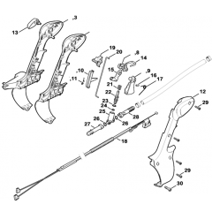 Control Handle for Stihl SR 450-Z