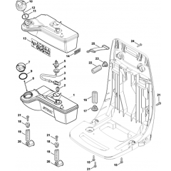 Fuel Tank Assembly for Stihl