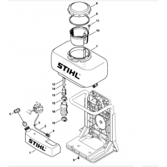 Fuel Tank Assembly for Stihl SR 5600