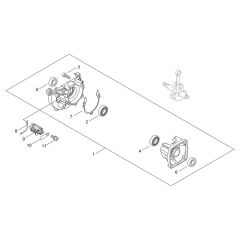 Crankcase for ECHO SRM-265TES/U