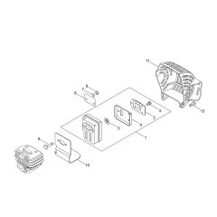 Muffler for ECHO SRM-265TES/U