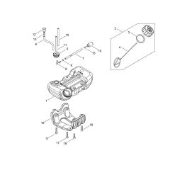 Fuel Tank for ECHO SRM-3021TES/U-7