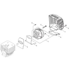 Muffler for ECHO SRM-520ES/U