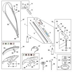 Stihl FSA200R Assembly Parts