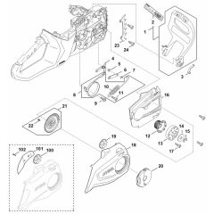 Stihl MSA220 C-B Chainsaw Parts