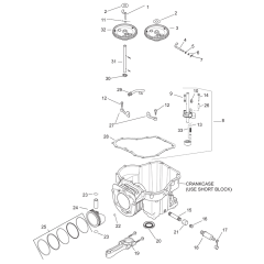 Crankcase for Kohler SV540
