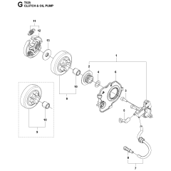 Clutch & Oil Pump for T525