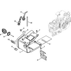 Tank Housing for Stihl MS200