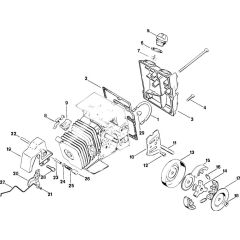Tank & Clutch Assembly for Stihl