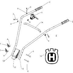 Handle & Controls for Husqvarna TF 120