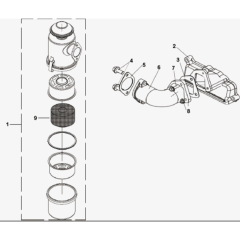 Intake System for Husqvarna TF 545D
