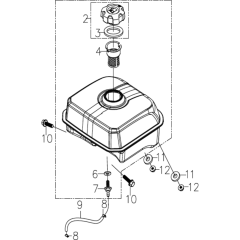 Fuel Tank Assembly for TF 545P