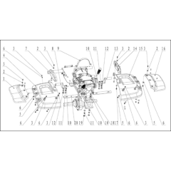 Tine Shield for Husqvarna TF 545P