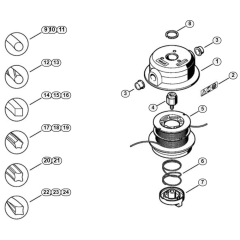 TrimCut 40-2 Mowing Head Parts