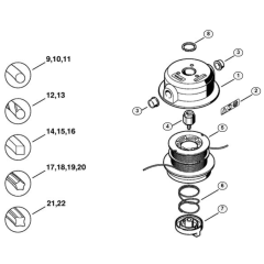 TrimCut 50-2 Mowing Head Parts
