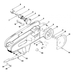 Stihl TS08 Cast Arm & V-belt