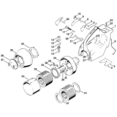 Stihl TS08 Shroud Filter Housing