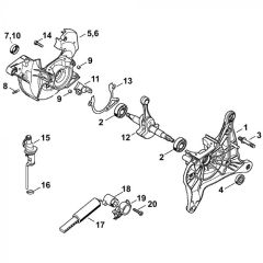 Crankcase Assembly for Stihl TS410