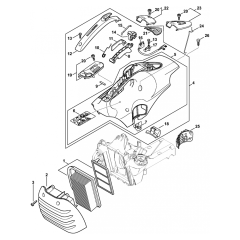 Stihl TS440 Air Filter Assembly