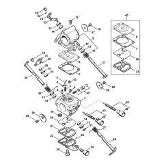 TS440 Carburettor Parts