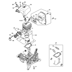 Cylinder Muffler Parts for Stihl