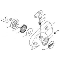 Rewind Starter for Stihl TS480i
