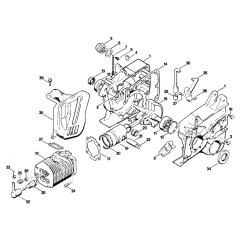 Stihl TS50 Crankcase Cylinder