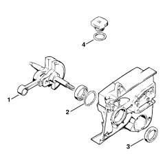 Stihl TS50 Crankcase Parts