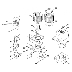 Stihl TS50 Filter Housing