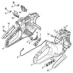 Stihl TSA230 Handle Housing