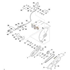 Connector, Guard for Stihl TSA300