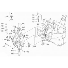 Kingpost Assembly for Kubota U15